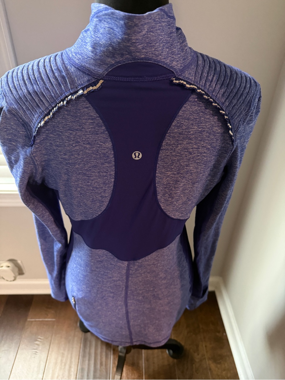 lululemon athletica Heathered Lavender and Deep Purple Long Sleeve Top